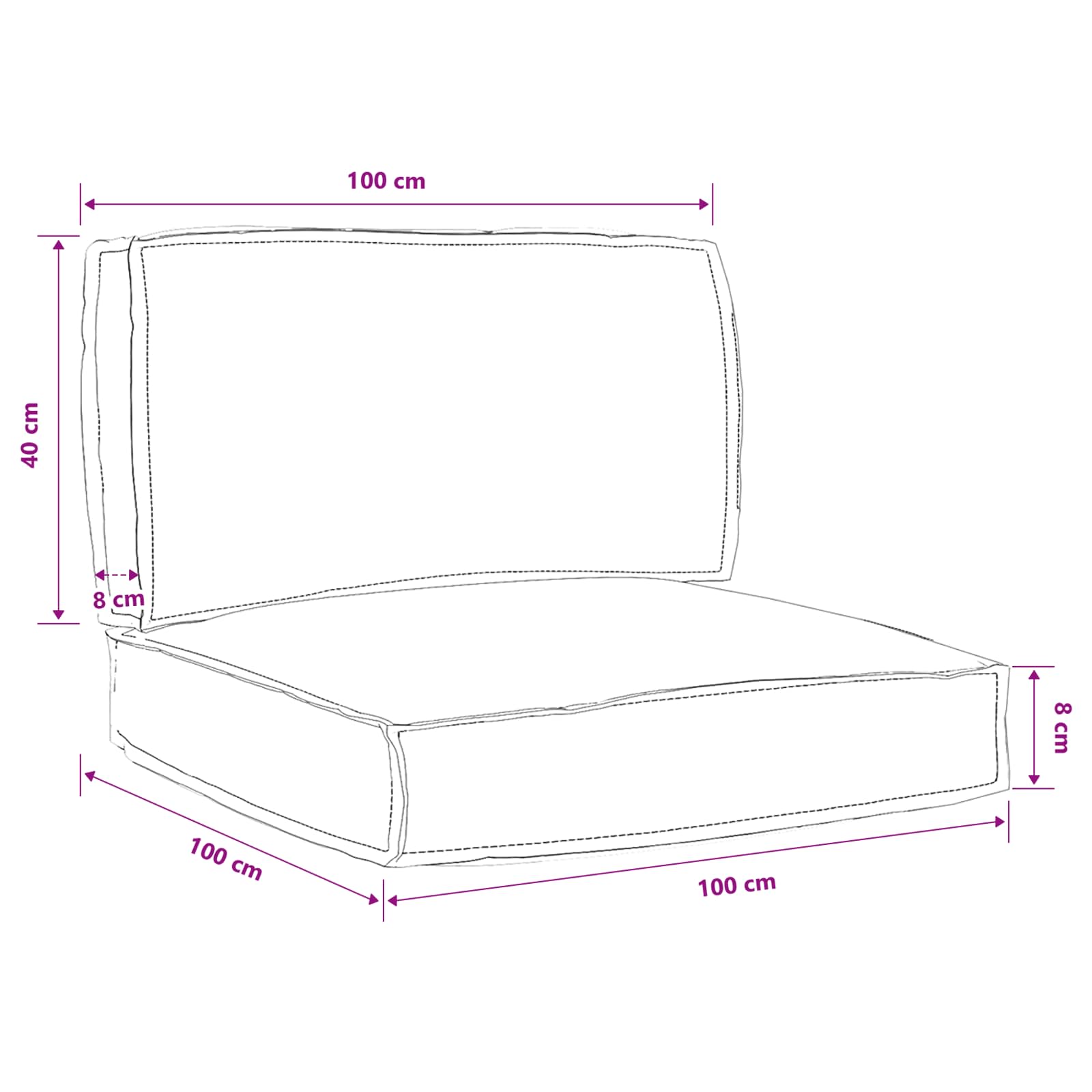 Pallet pagalvių rinkinys Gėlių 2 pcs Žalios Lapų Raštas