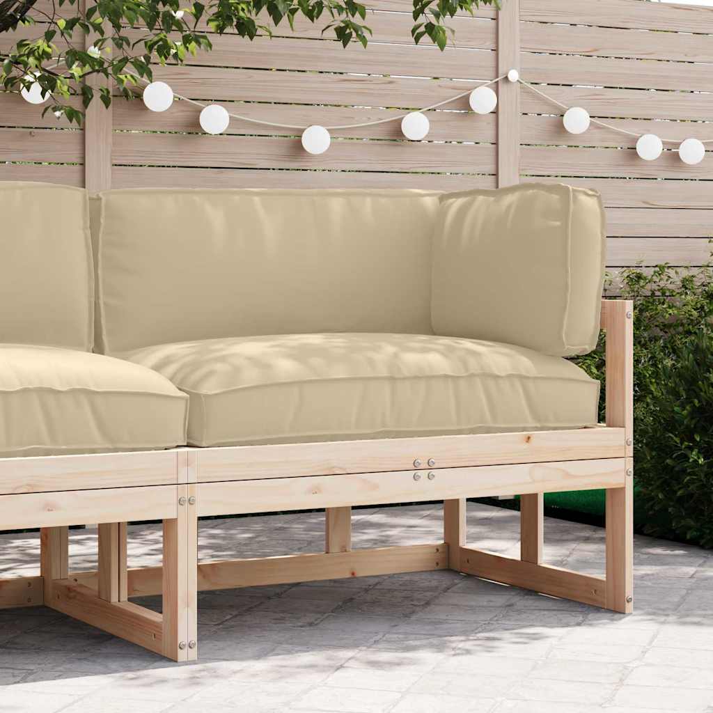 Pallet pagalvių rinkinys 3 pcs Smėlio Oksfordo audinys