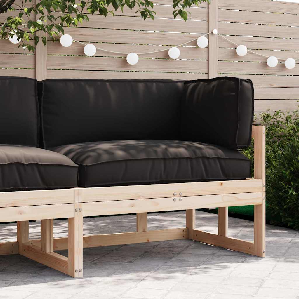 Pallet pagalvių rinkinys 3 pcs Juoda Oksfordo audinys