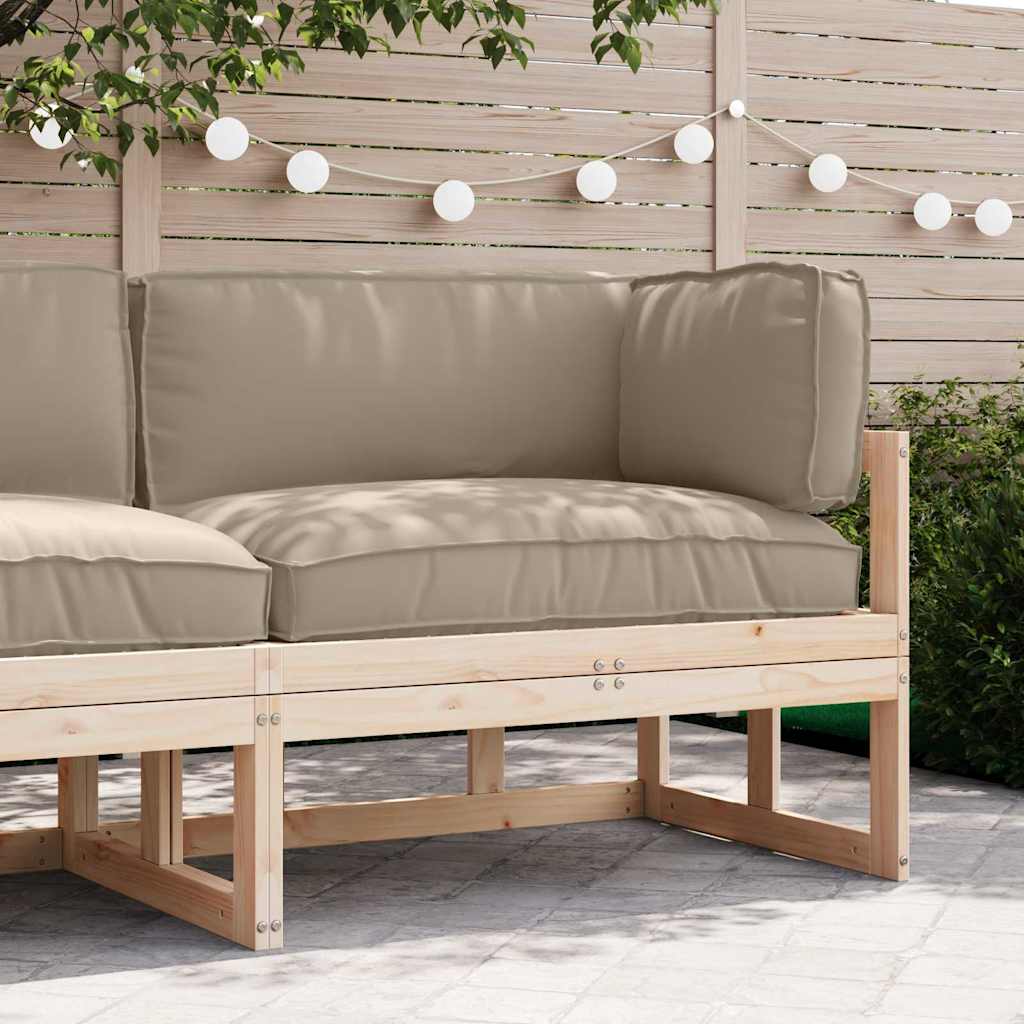 Pallet pagalvių rinkinys 3 pcs Taupe Oksfordo audinys