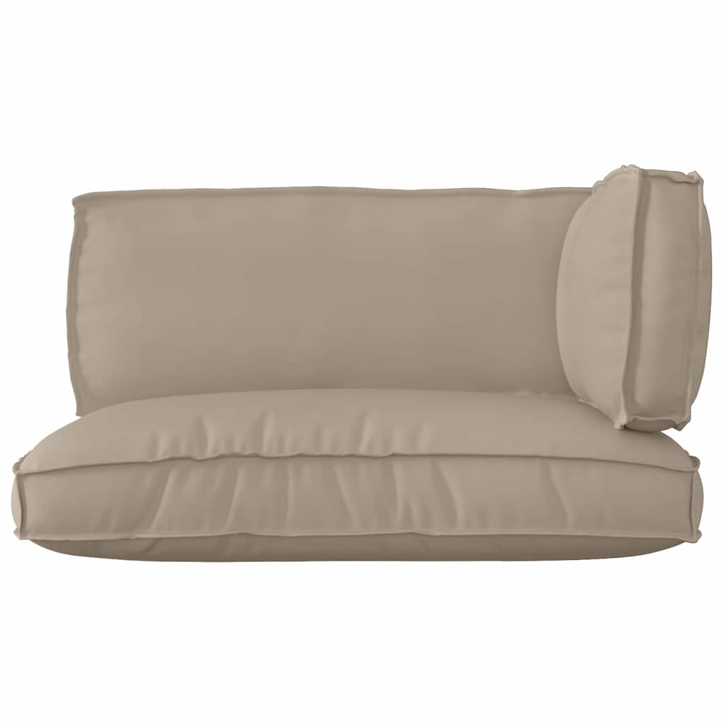 Pallet pagalvių rinkinys 3 pcs Taupe Oksfordo audinys