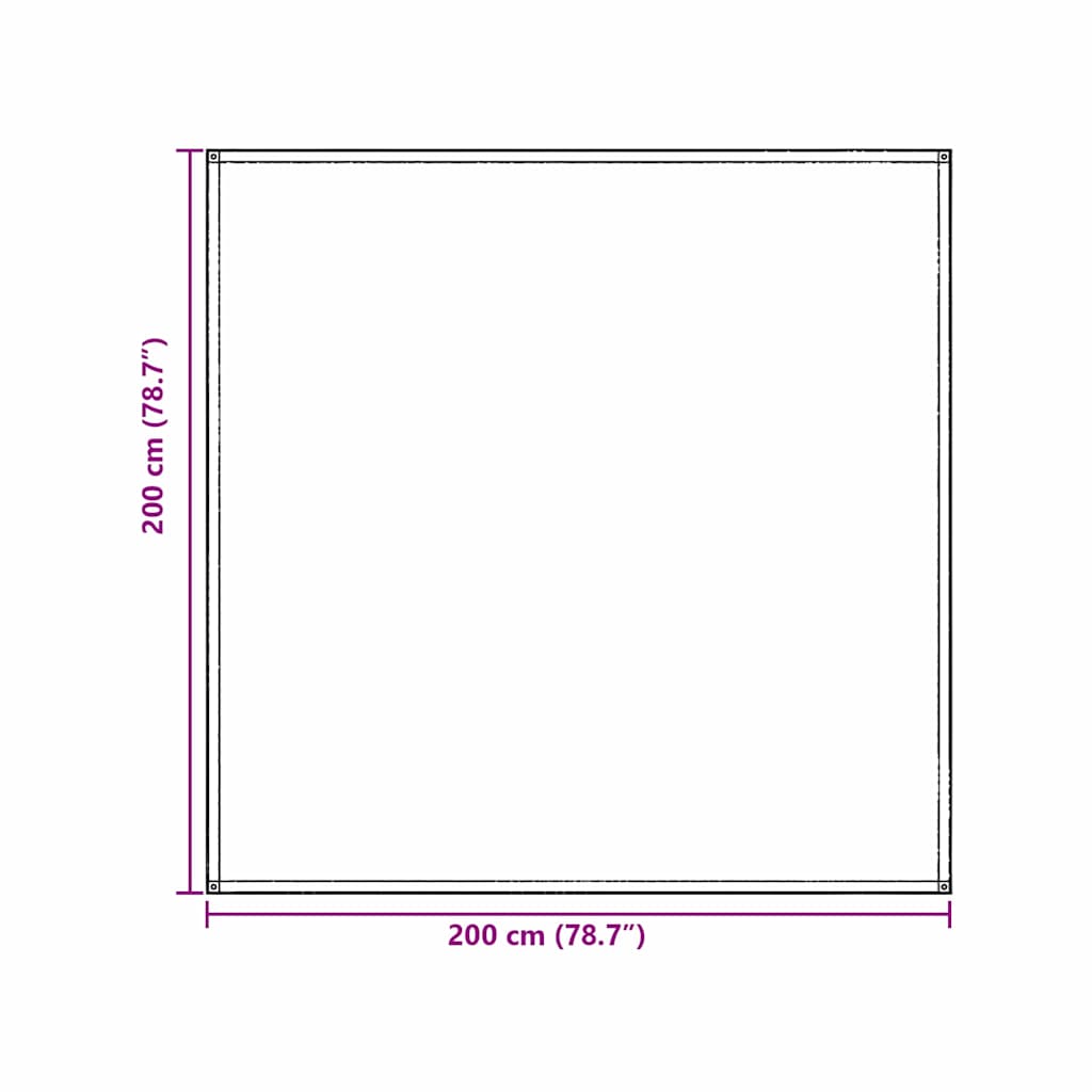 Palapinės kilimėlis Mėlyna ir Pilka 200 x 200 cm Polietilenas