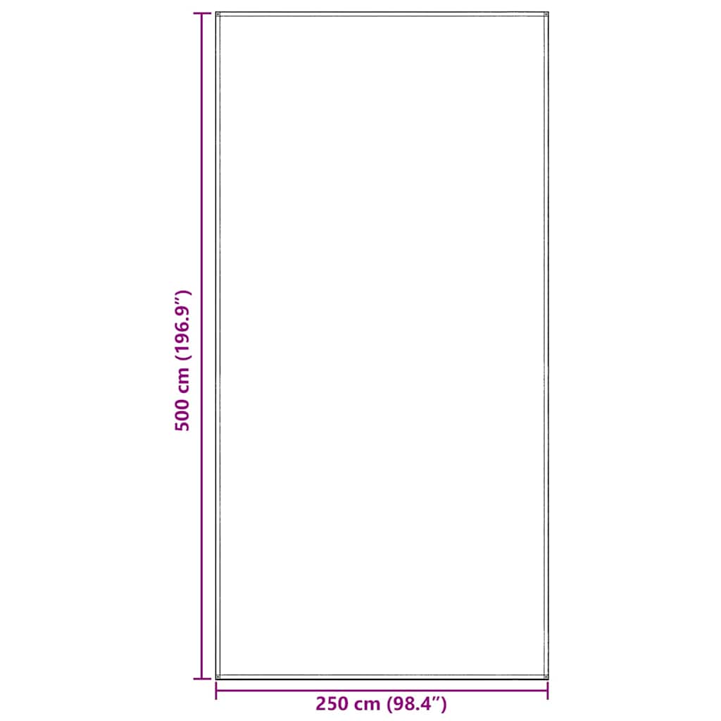 Palapinės kilimėlis Mėlyna ir Pilka 500 x 250 cm Polietilenas