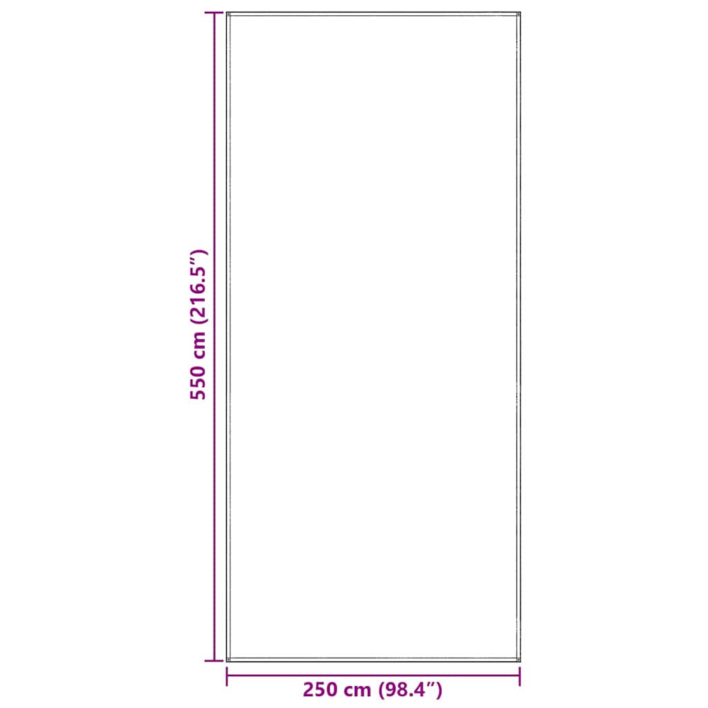 Palapinės kilimėlis Mėlyna ir Pilka 550 x 250 cm Polietilenas