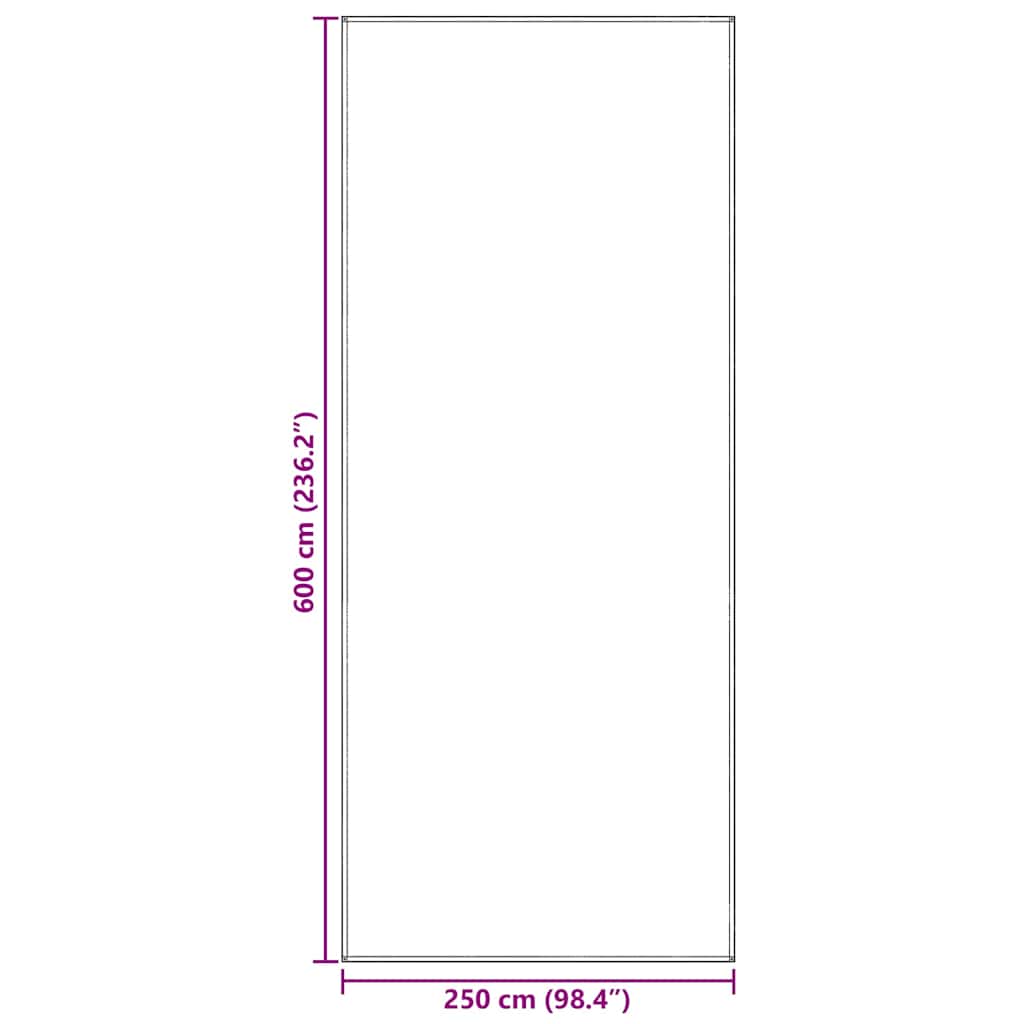 Palapinės kilimėlis Mėlyna ir Pilka 600 x 250 cm Polietilenas