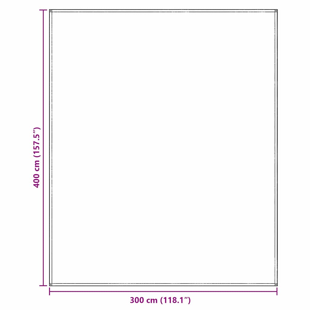 Palapinės kilimėlis Mėlyna ir Pilka 400 × 300 cm Polietilenas