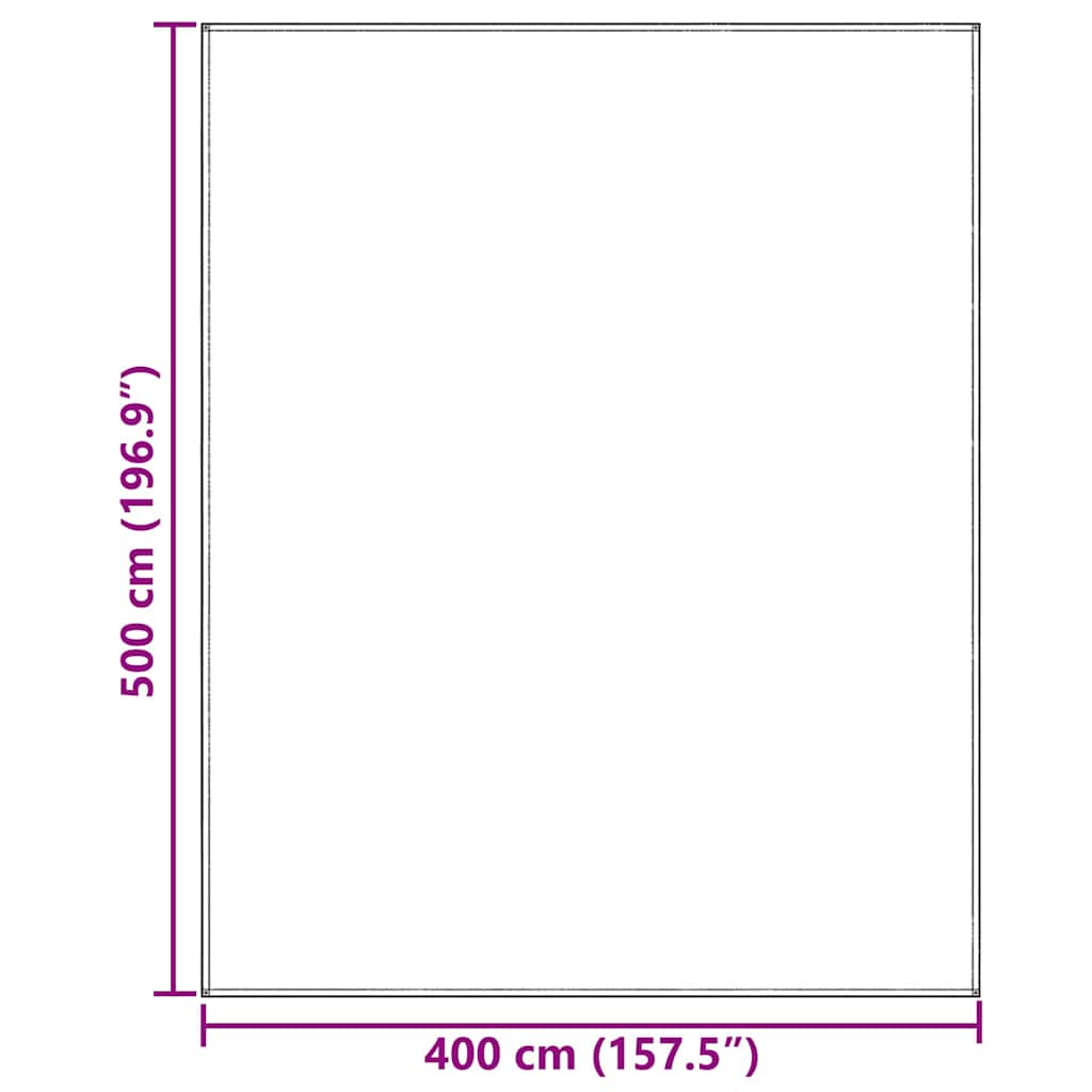 Palapinės kilimėlis Mėlyna ir Pilka 500 x 400 cm Polietilenas