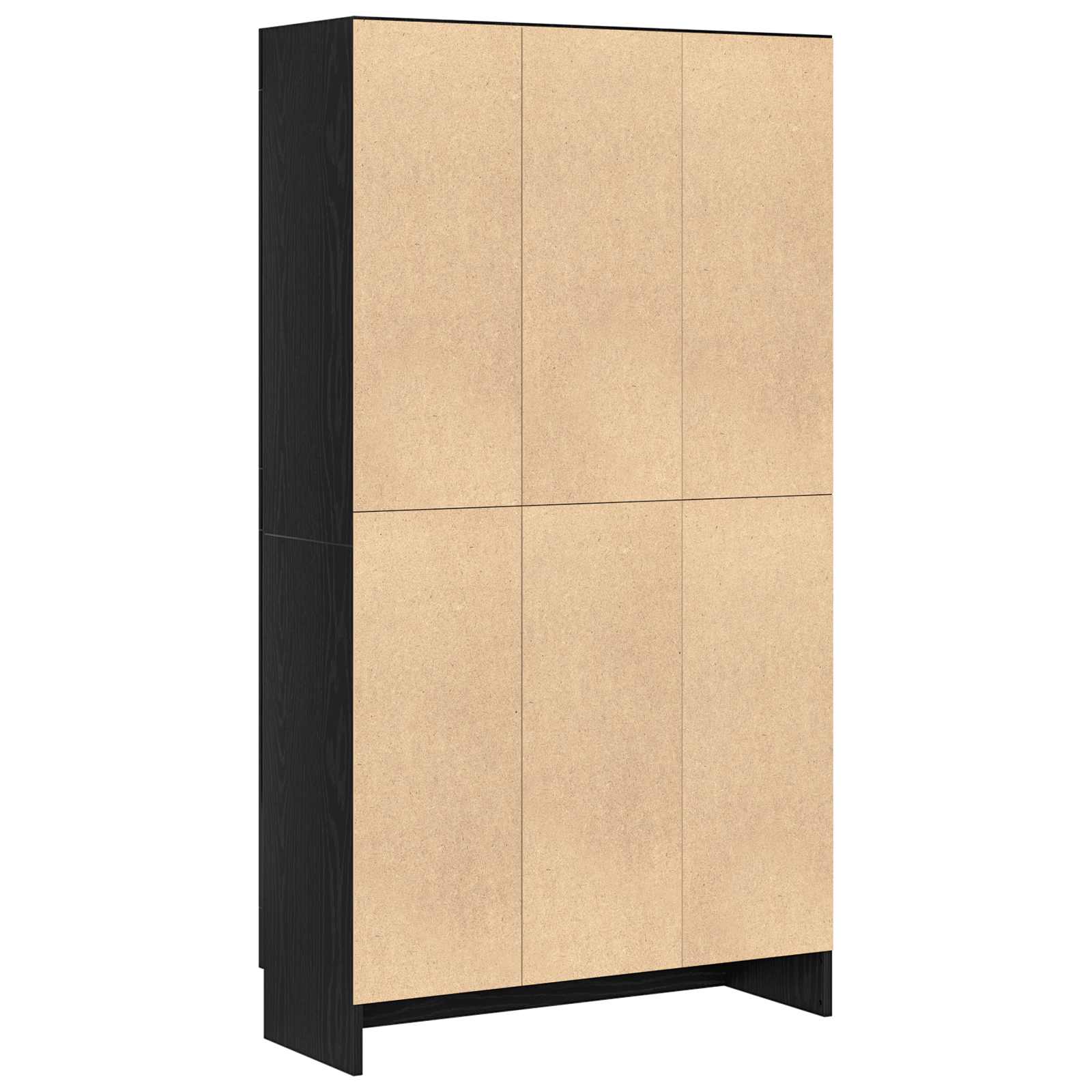 Knygų spinta Juoda 82,5x30,5x150 cm Iš inžinerinės medienos