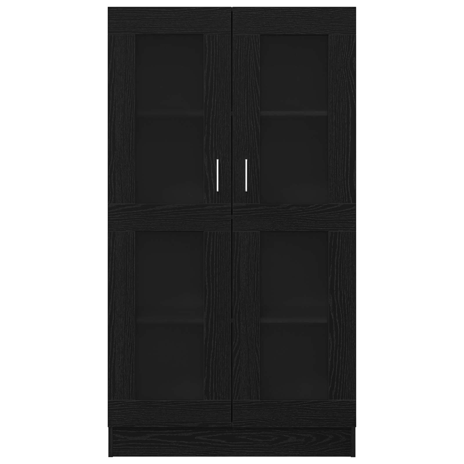 Knygų spinta Juoda 82,5x30,5x150 cm Iš inžinerinės medienos
