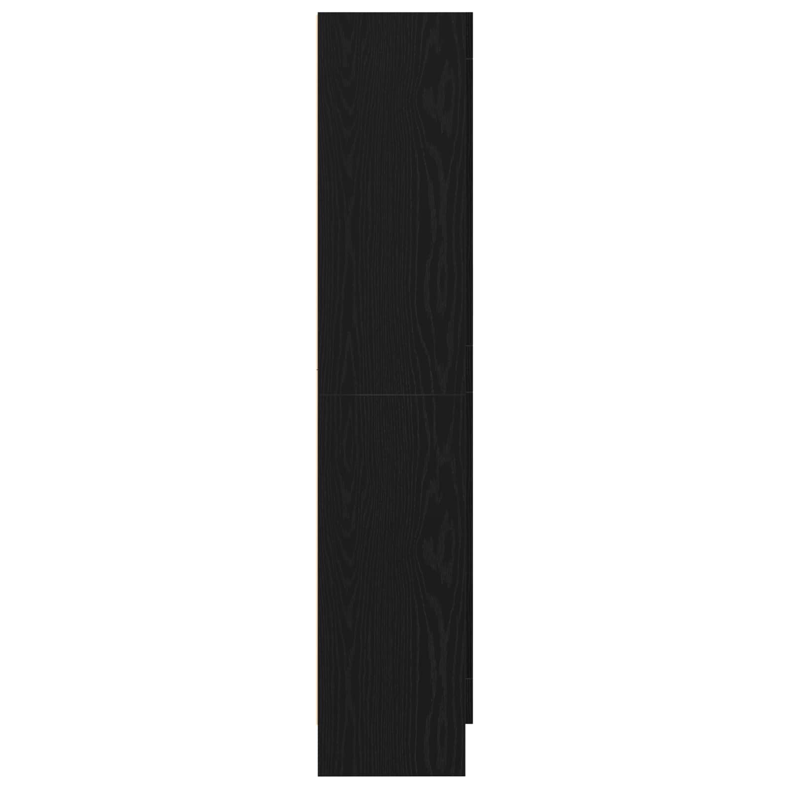 Knygų spinta Juoda 82,5x30,5x150 cm Iš inžinerinės medienos