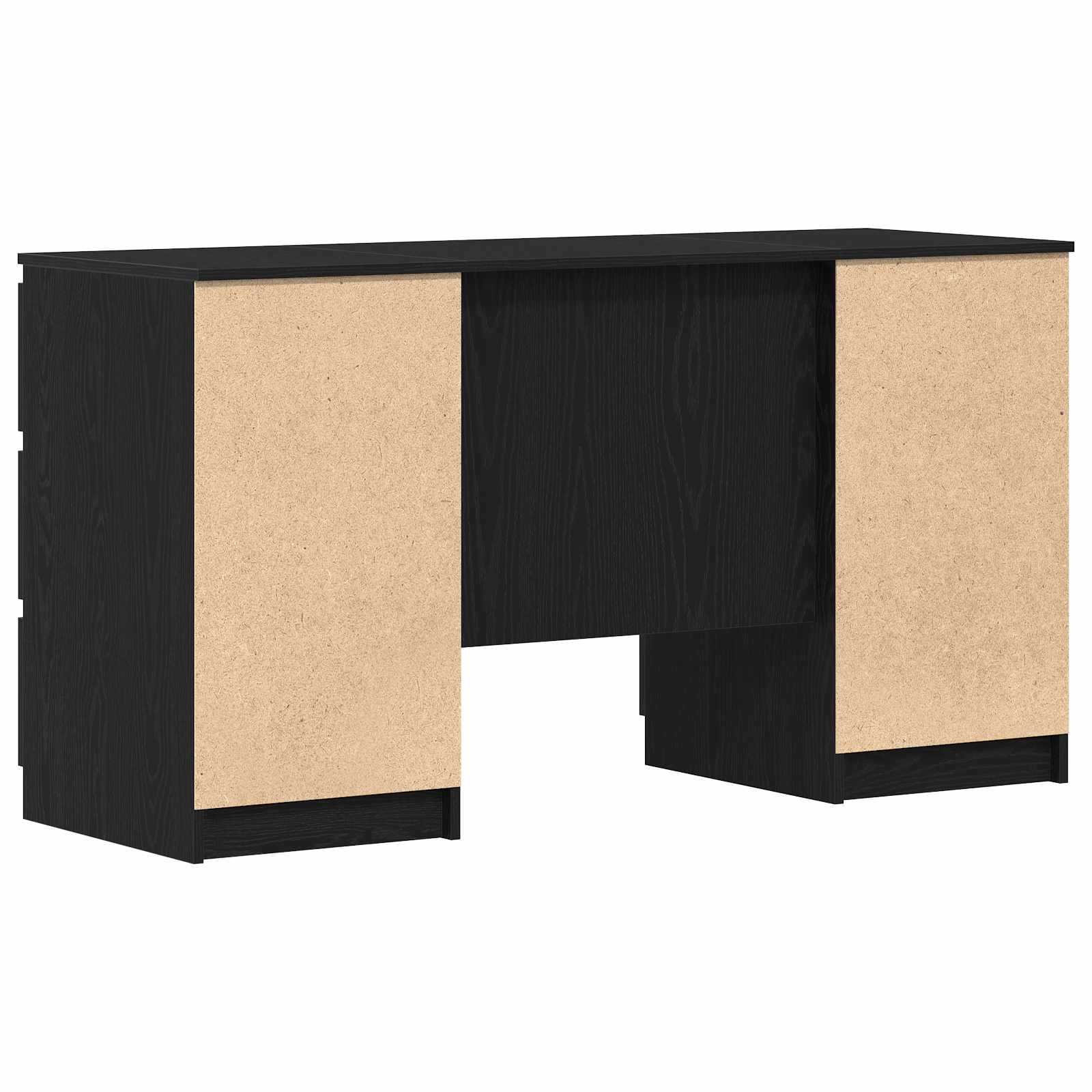 Desks 2 pcs Black 140x50x76 cm Engineered wood