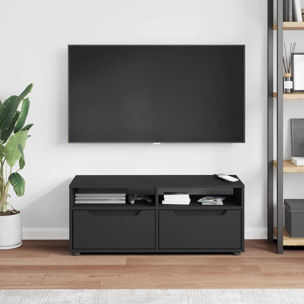 televizoriaus spintelė VISNES Juoda 100x40x38 cm
