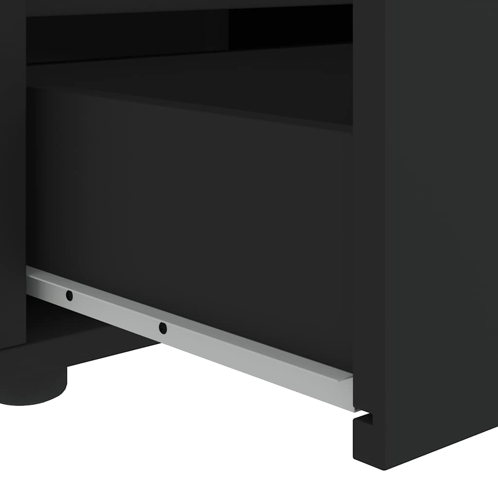 televizoriaus spintelė VISNES Juoda 100x40x38 cm