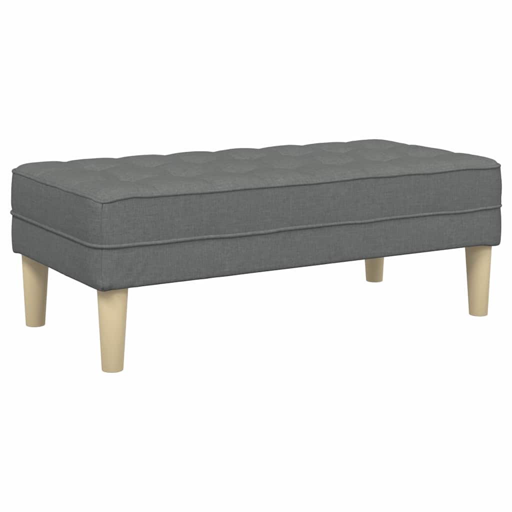 Suolas Tamsiai Pilkas 113x57x39 cm Audinys