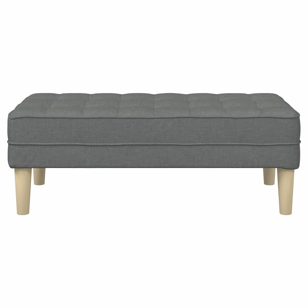 Suolas Tamsiai Pilkas 113x57x39 cm Audinys