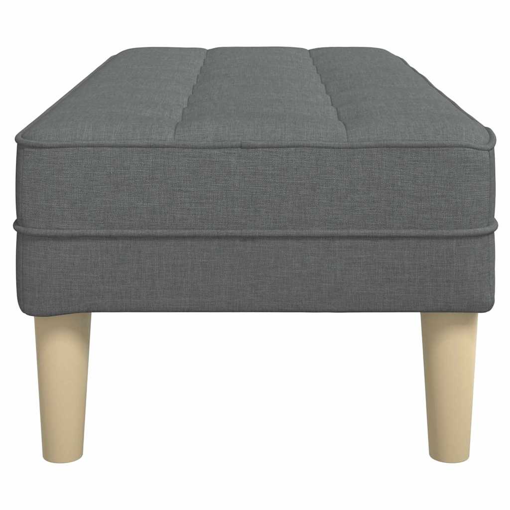 Suolas Tamsiai Pilkas 113x57x39 cm Audinys