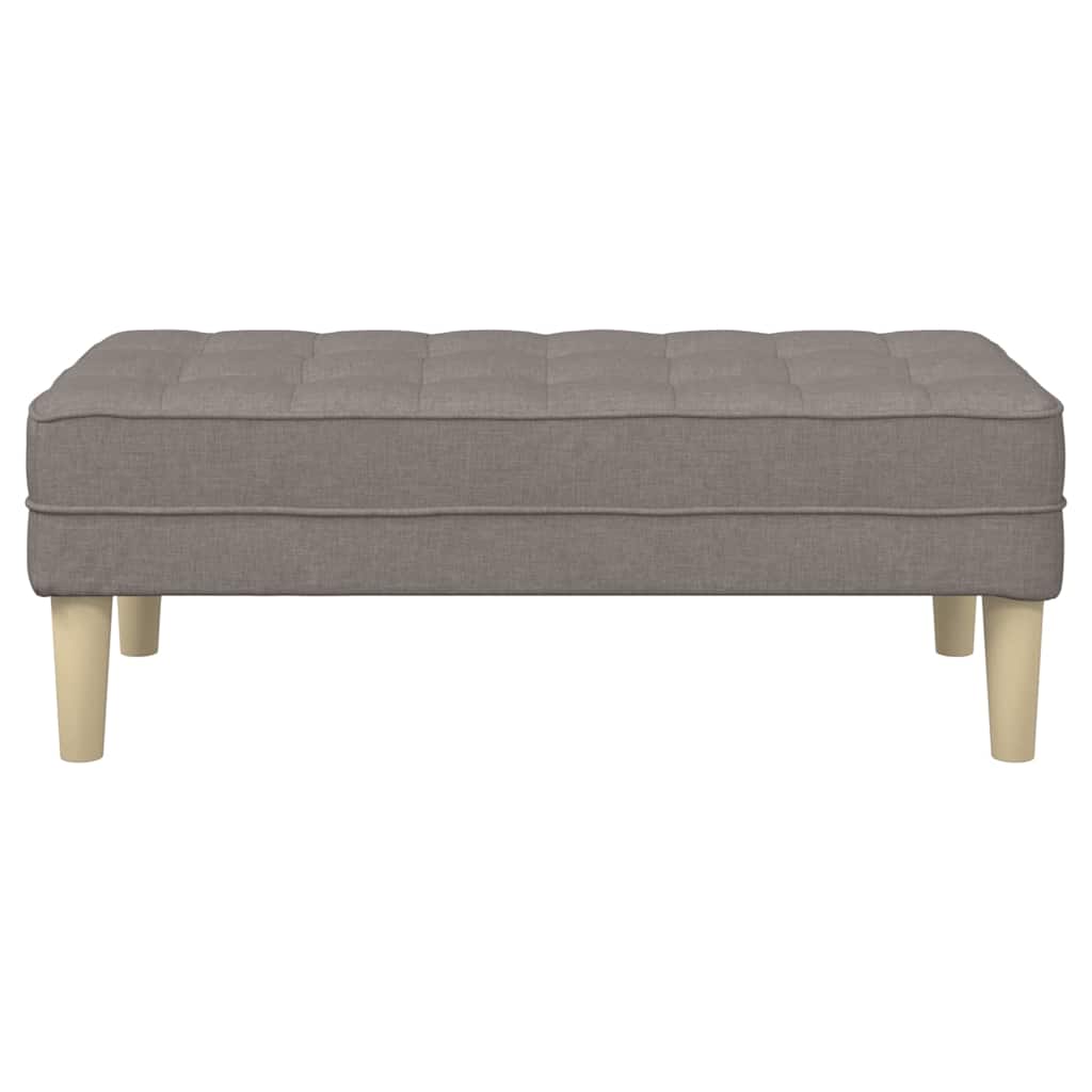 suoliukas su pagalve Taupe 113 x 57 x 39 cm audinys