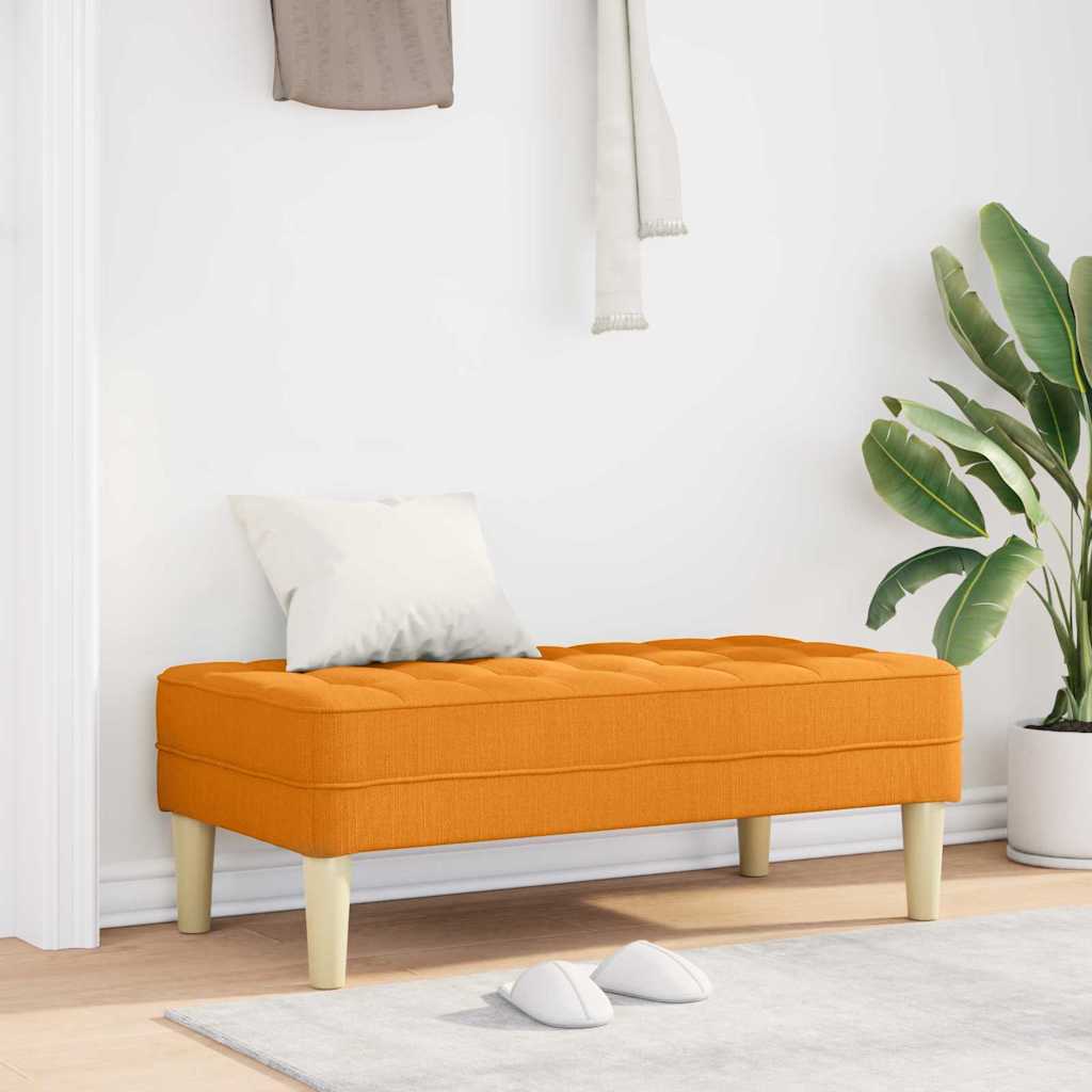 Sols ar spilvenu tumši dzeltenā krāsā 113 x 57 x 39 cm audums
