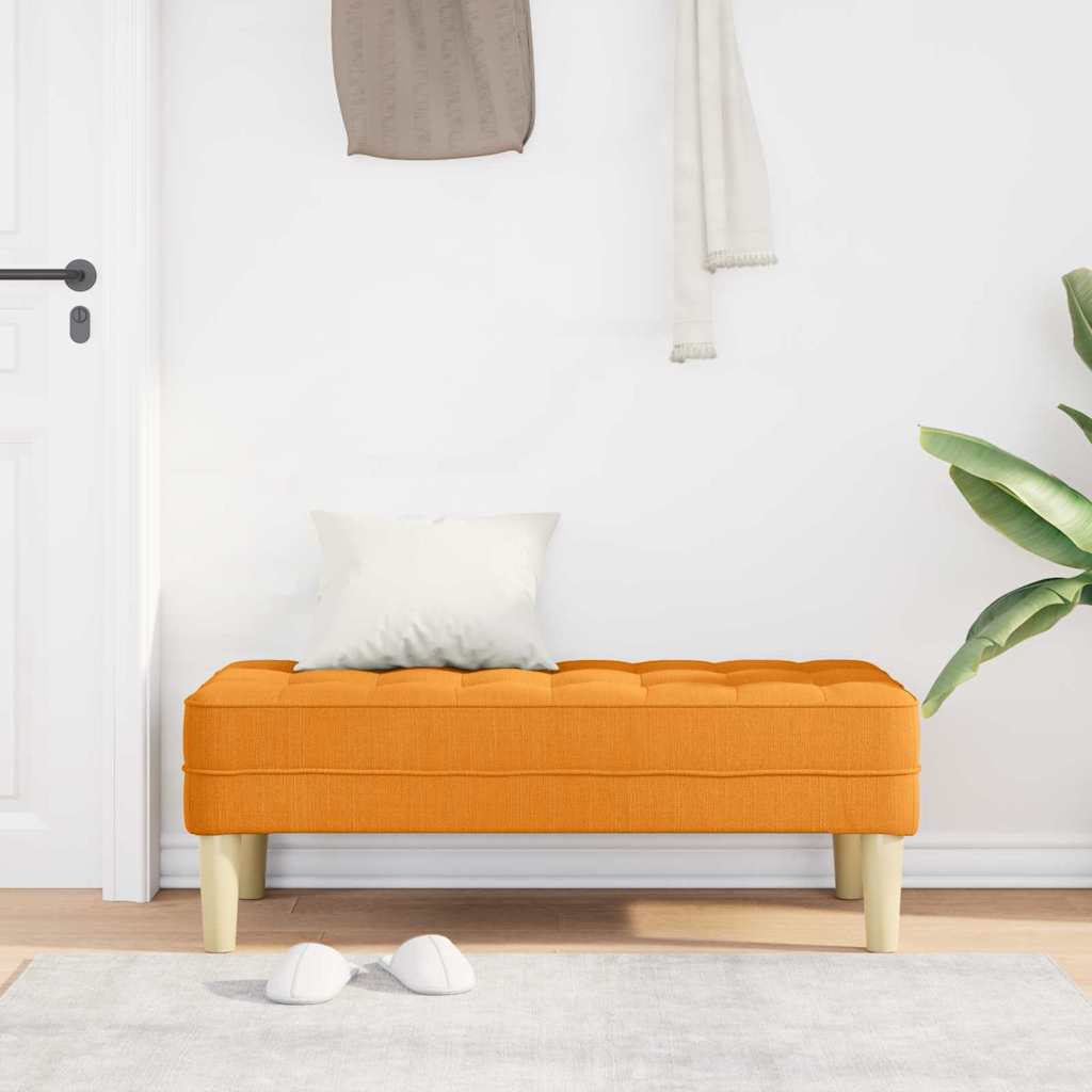 Sols ar spilvenu tumši dzeltenā krāsā 113 x 57 x 39 cm audums