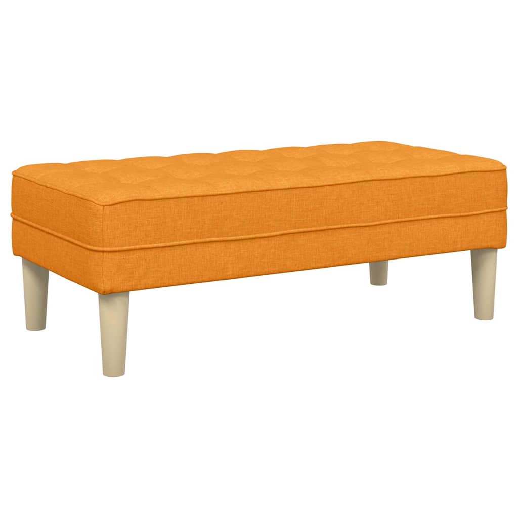 Sols ar spilvenu tumši dzeltenā krāsā 113 x 57 x 39 cm audums
