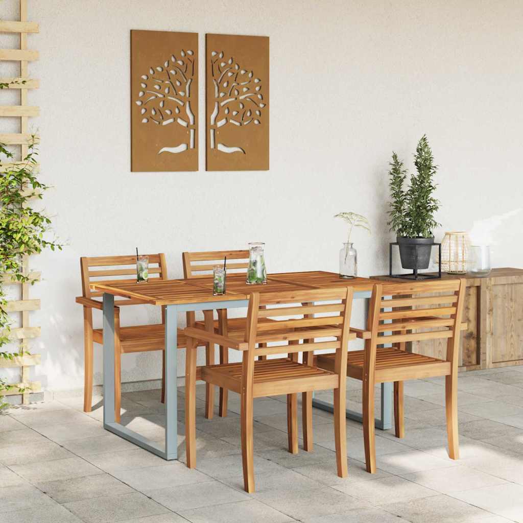 Sodo valgymo stalas Pilka 140 x 80 x 75 cm