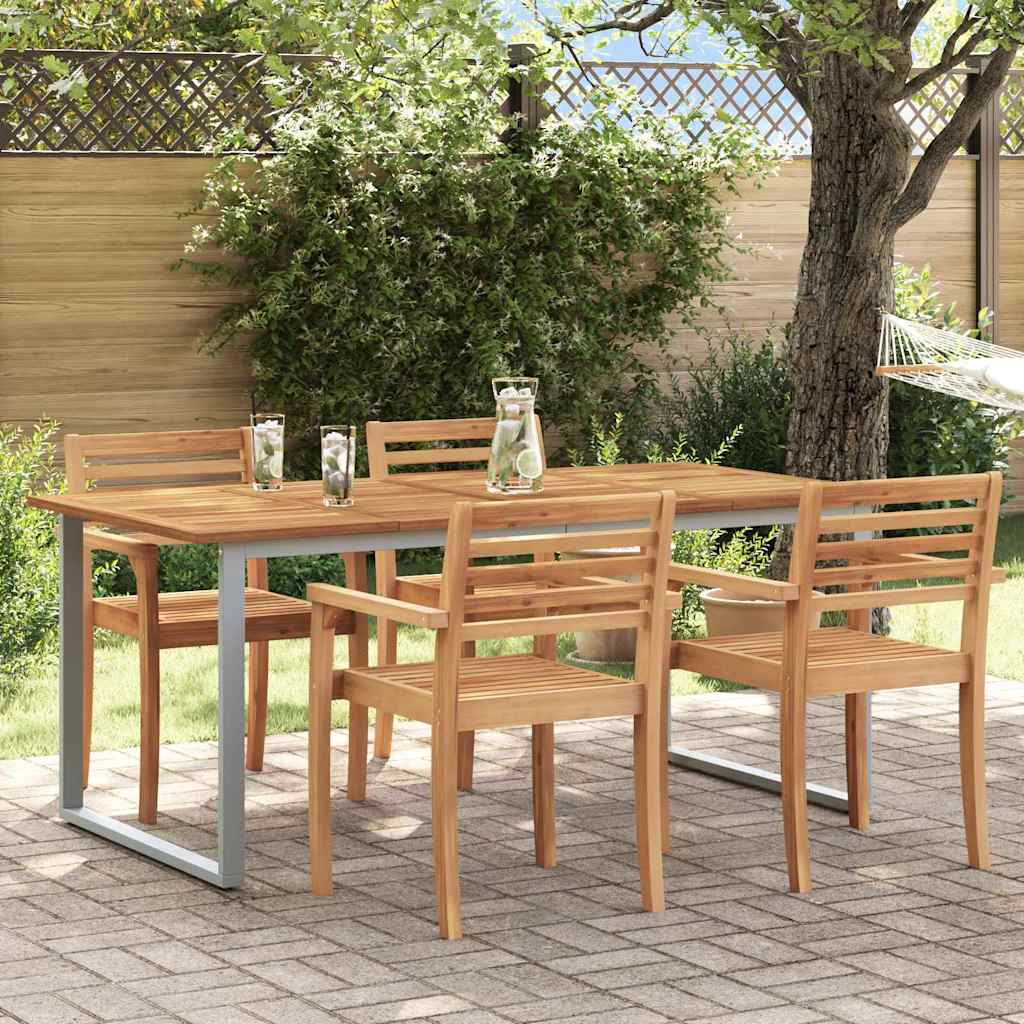 Sodo valgymo stalas Pilka 180 x 90 x 75 cm