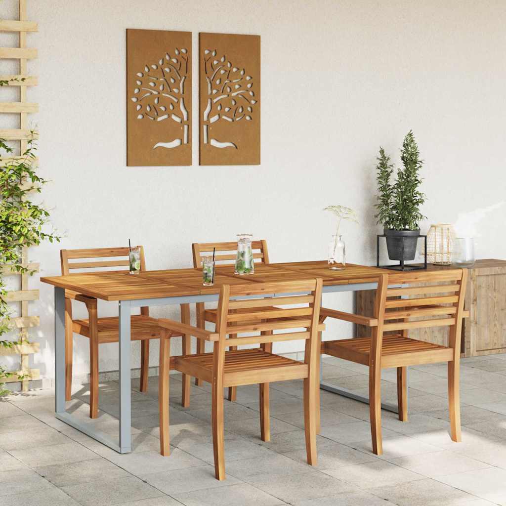 Sodo valgymo stalas Pilka 180 x 90 x 75 cm
