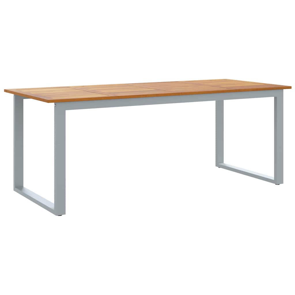 Dārza pusdienu galds Pelēks 200 x 90 x 75 cm