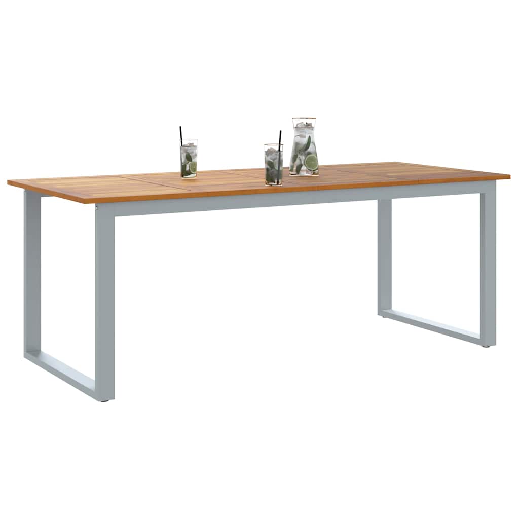 Dārza pusdienu galds Pelēks 200 x 90 x 75 cm