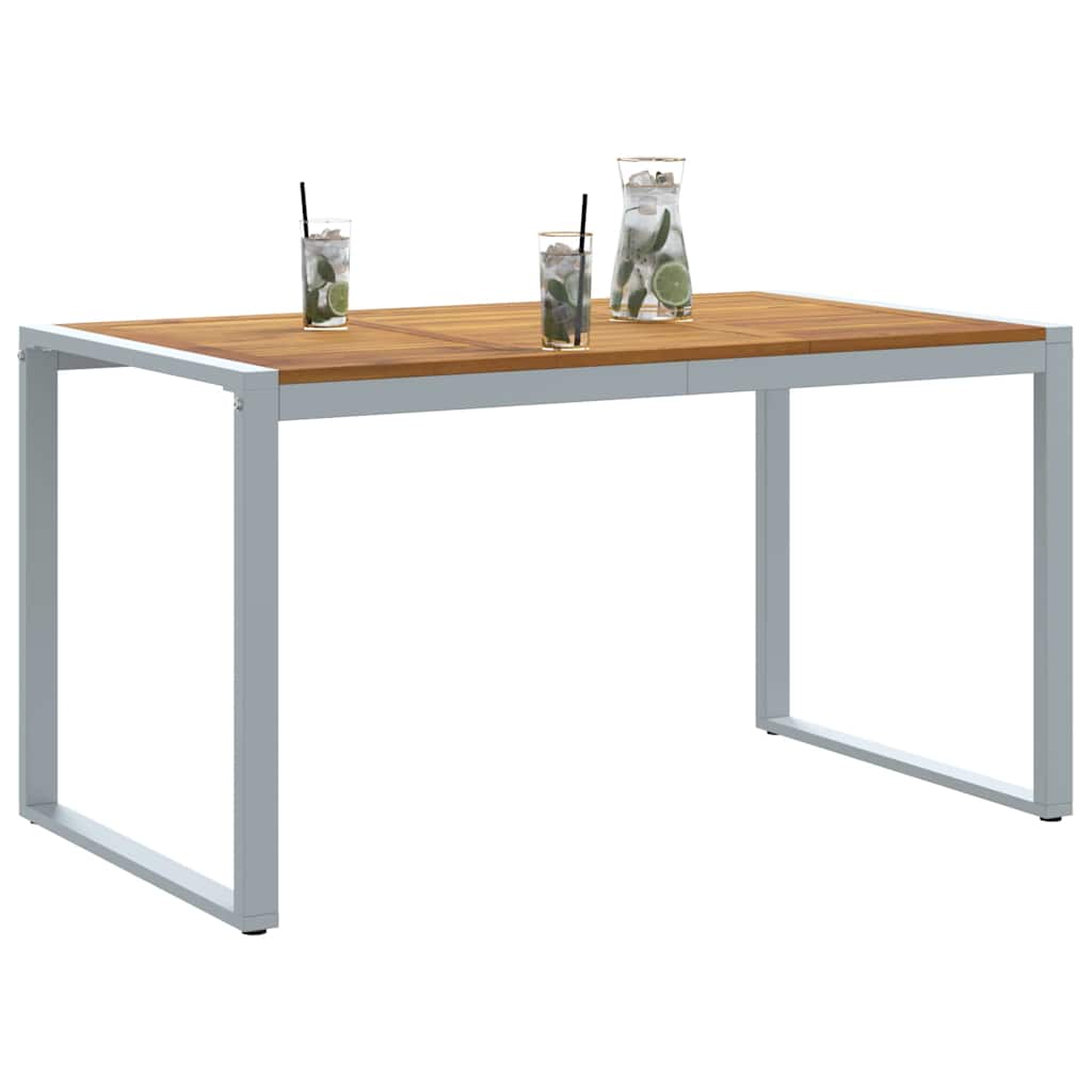 Dārza pusdienu galds Pelēks 140 x 80 x 75 cm