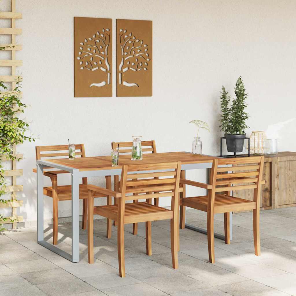 Sodo valgymo stalas Pilka 160 x 80 x 75 cm
