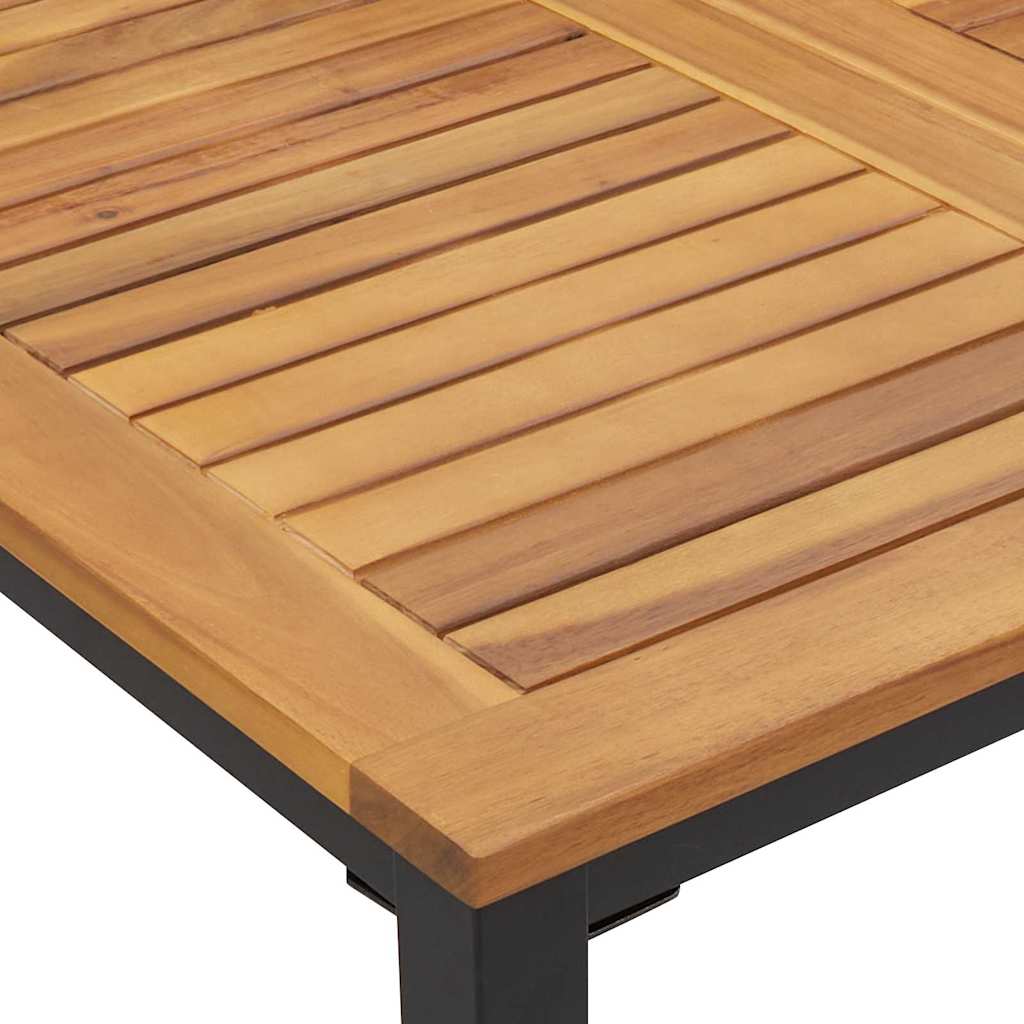 Lauko stalas Natūrali ir juoda 150 x 90 x 75 cm