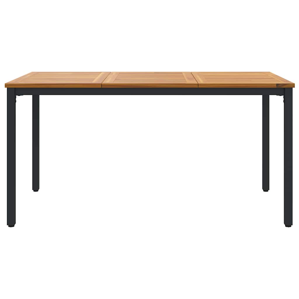 Lauko stalas Natūrali ir juoda 150 x 90 x 75 cm