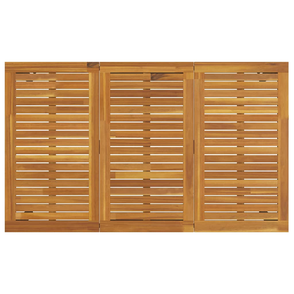 Lauko stalas Natūrali ir juoda 150 x 90 x 75 cm