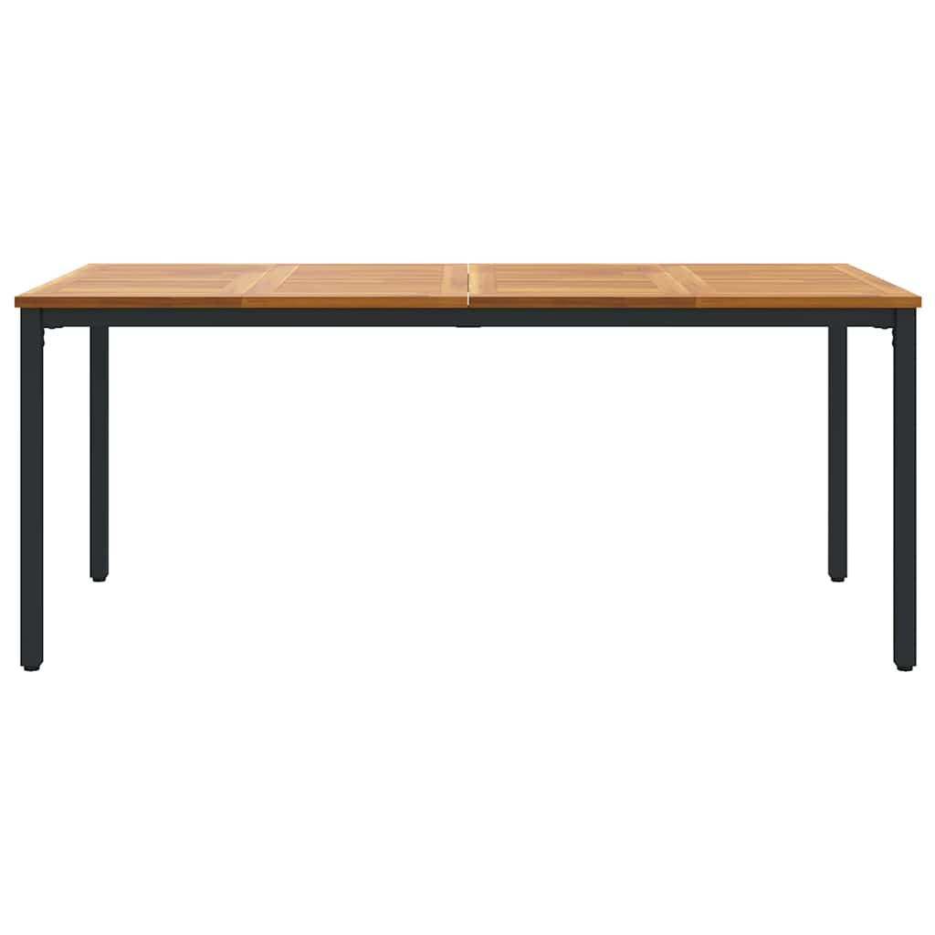Lauko stalas Natūrali ir juoda 180 x 90 x 75 cm