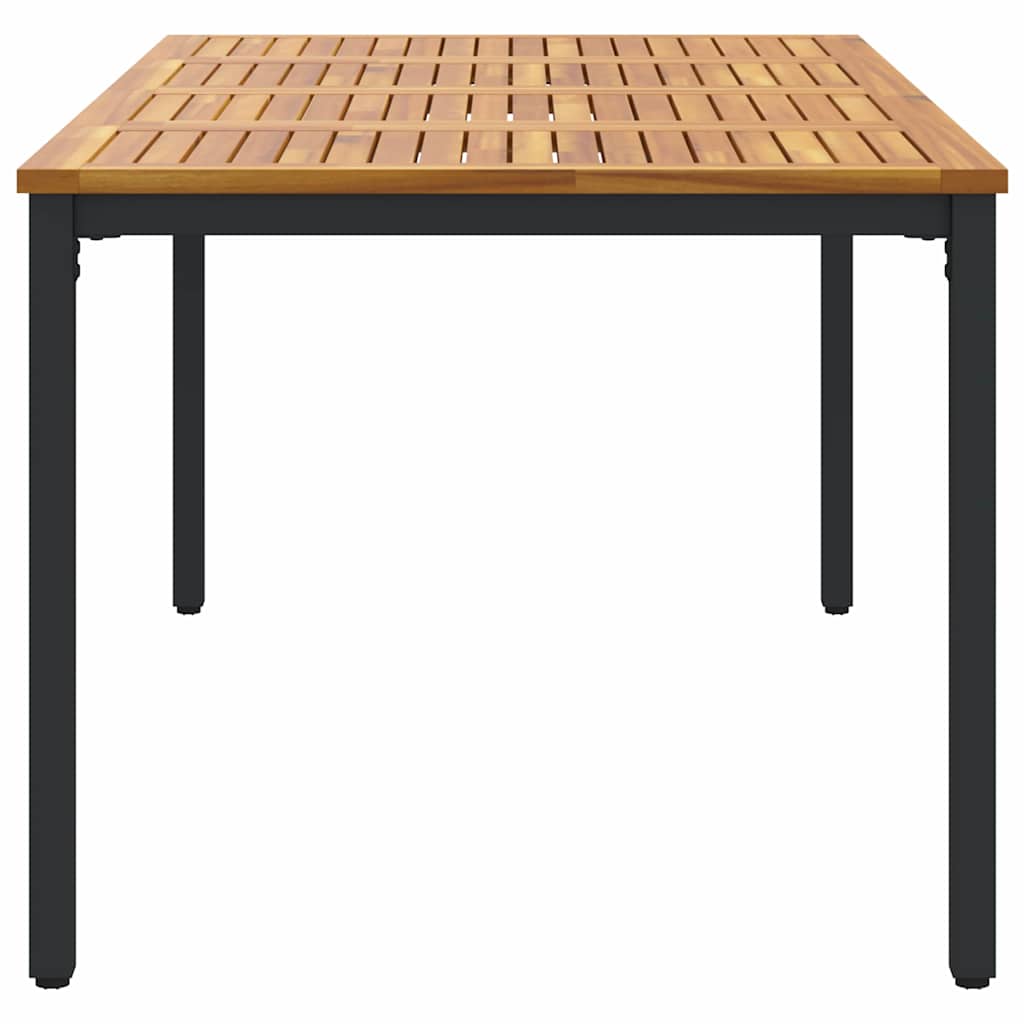 Lauko stalas Natūrali ir juoda 180 x 90 x 75 cm