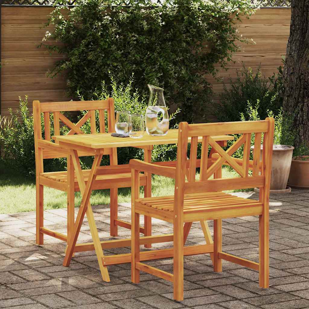 Sodo Kėdė 2 pcs 56 x 56 x 90 cm Kietos akacijos mediena