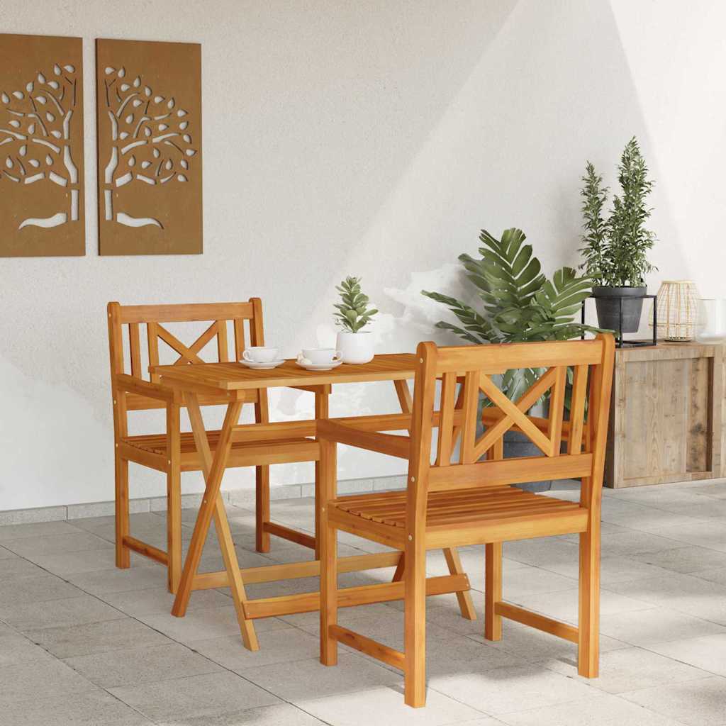 Sodo Kėdė 2 pcs 56 x 56 x 90 cm Kietos akacijos mediena