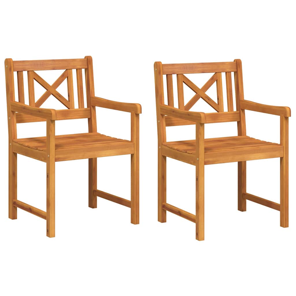 Sodo Kėdė 2 pcs 56 x 56 x 90 cm Kietos akacijos mediena