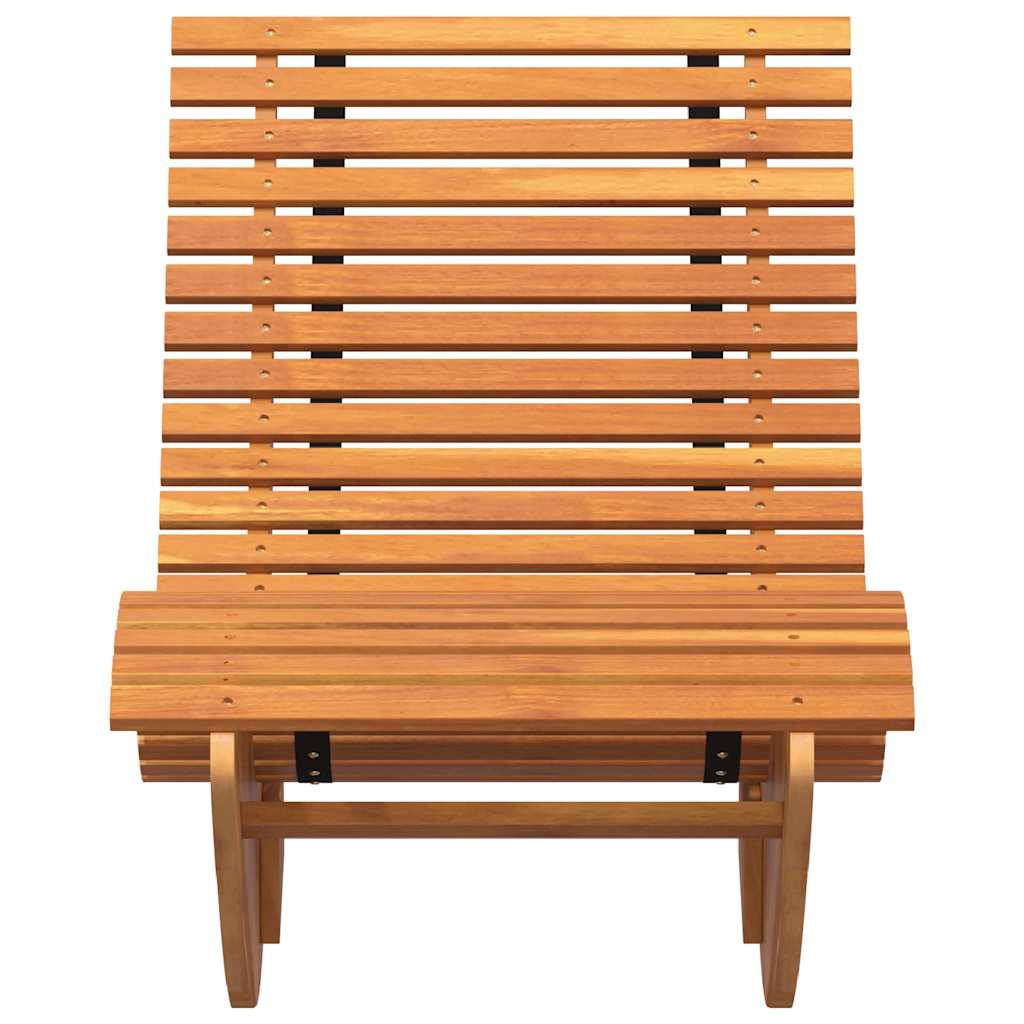 Lova 2 pcs Ruda 154 x 60 x 74 cm Kietos akacijos mediena