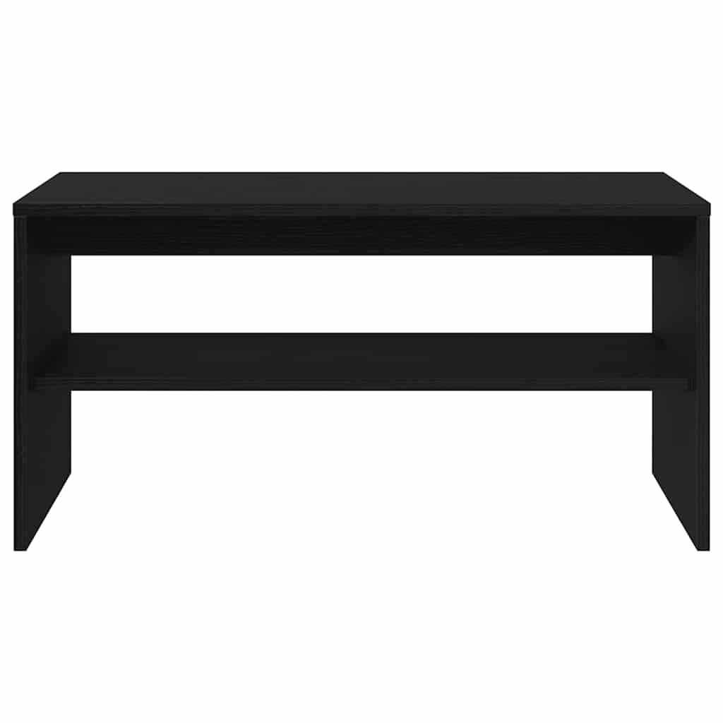 TV cabinet black oak engineered wood