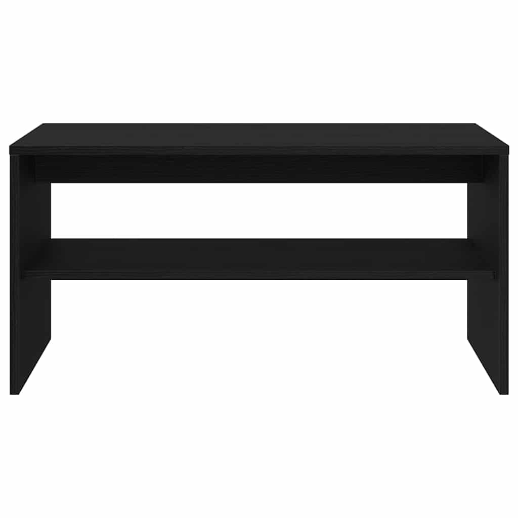 TV cabinet black oak engineered wood