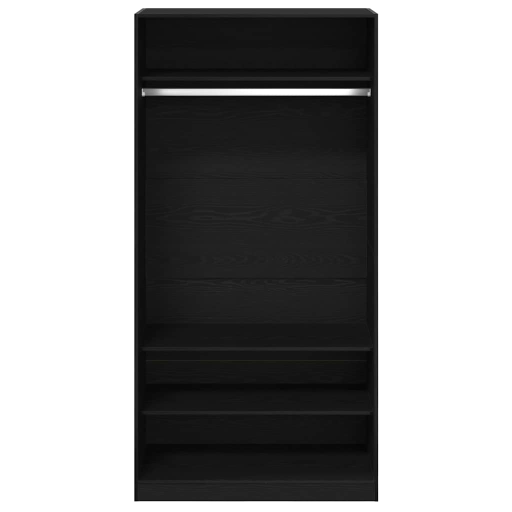 Skapis ar melnu ozolkoka apdari 100x50x200 cm Inženierijas Koksne