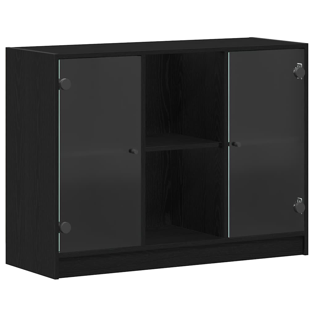 Komoda Juoda 102x37x75,5 cm Išdirbtas medis