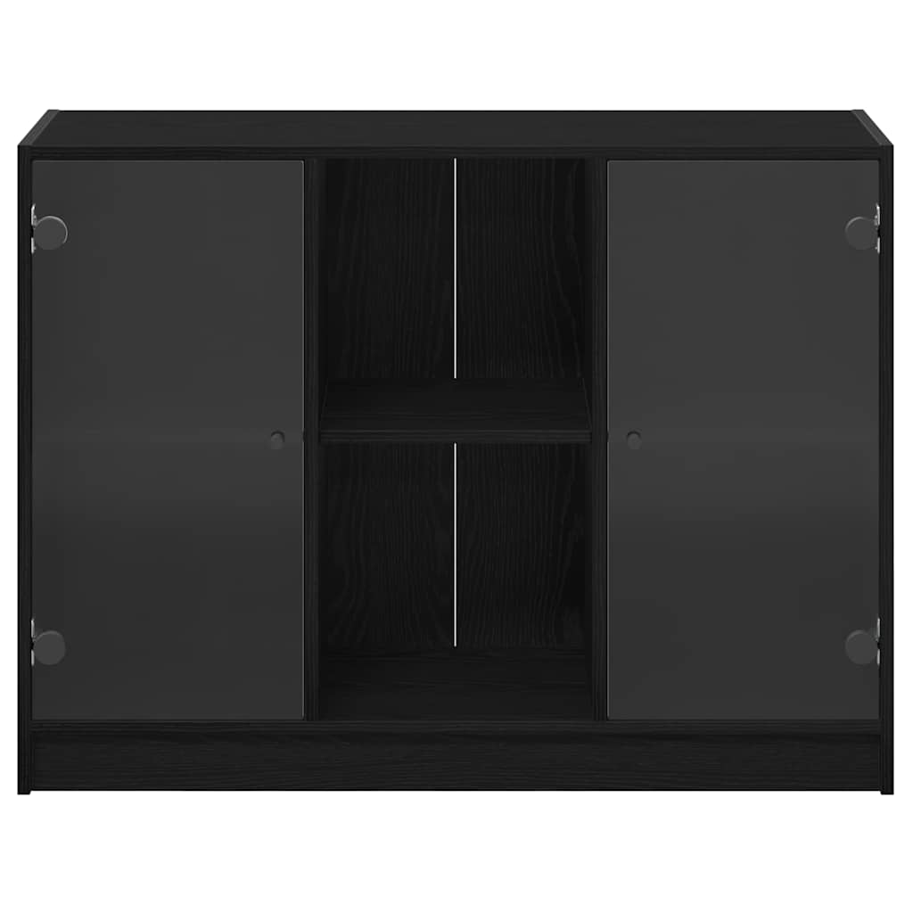 Komoda Juoda 102x37x75,5 cm Išdirbtas medis