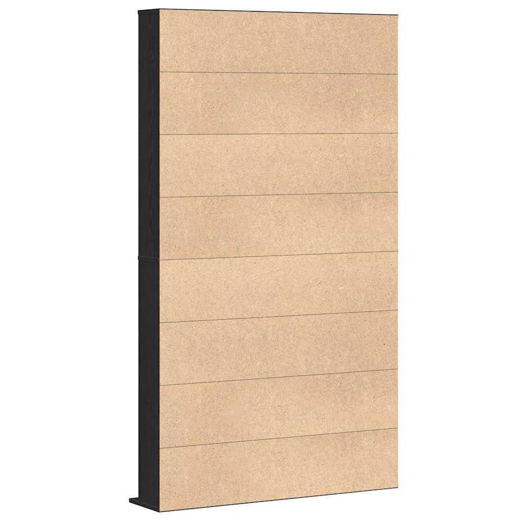 CD spintelė juoda ąžuolo 101 x 23 x 177.5 cm Apdirbta mediena