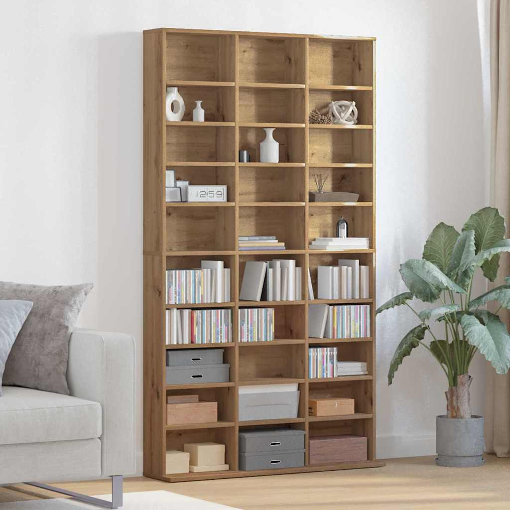 CD spintelė su lentyna artisano ąžuolo 101 x 23 x 177.5 cm