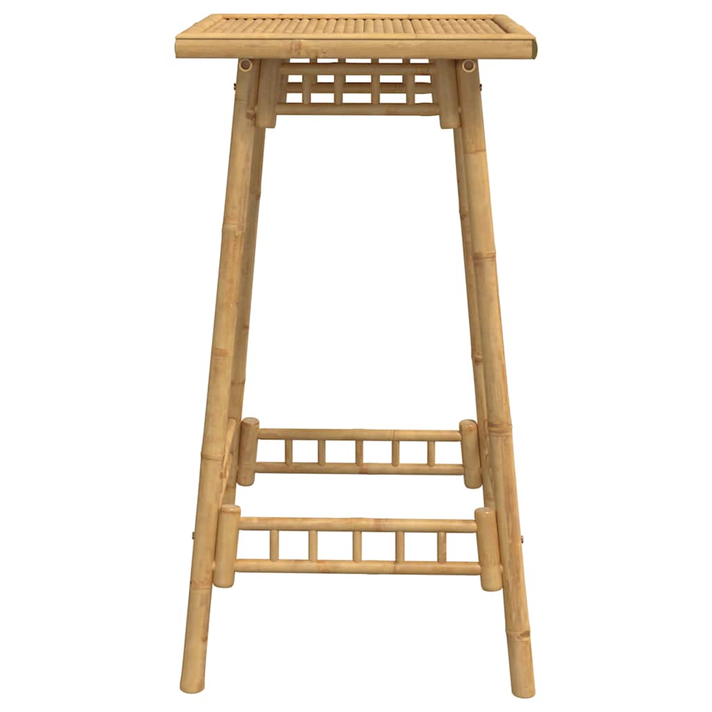 Lauko baro stalas, kvadratinis, 55x55x100cm, bambukas
