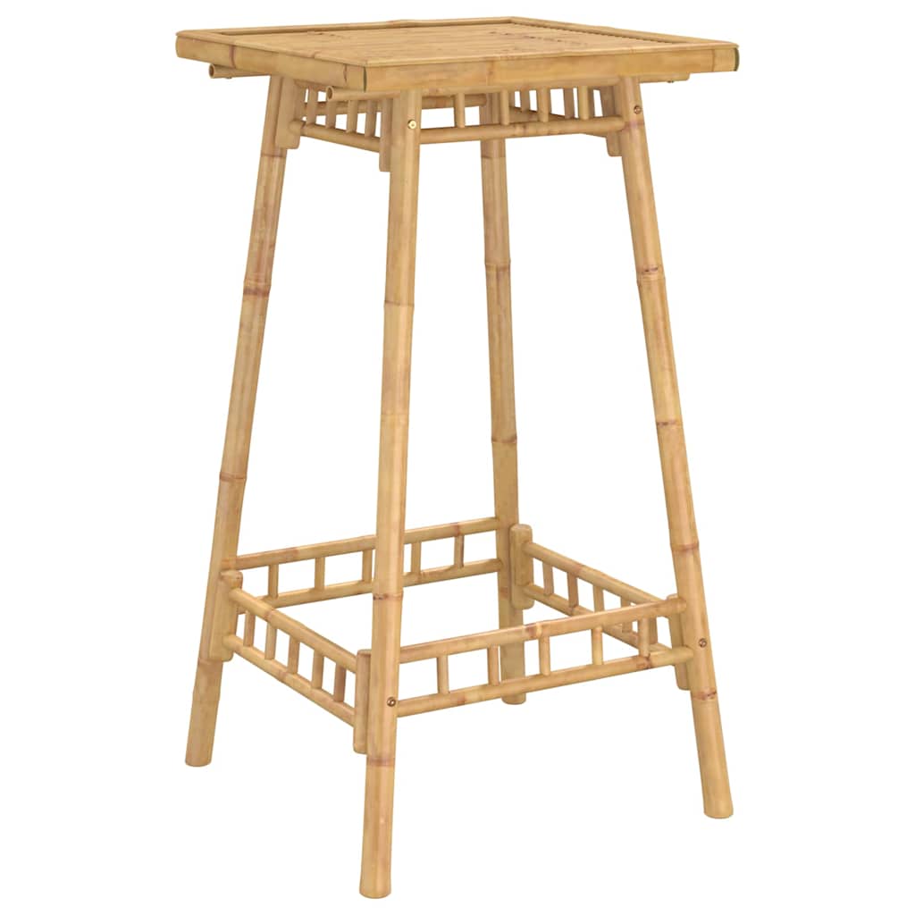 Lauko baro stalas, kvadratinis, 55x55x100cm, bambukas