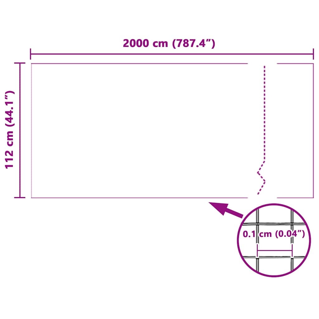 Tīkls pret kukaiņiem Balts 112 x 2000 cm Tērauds